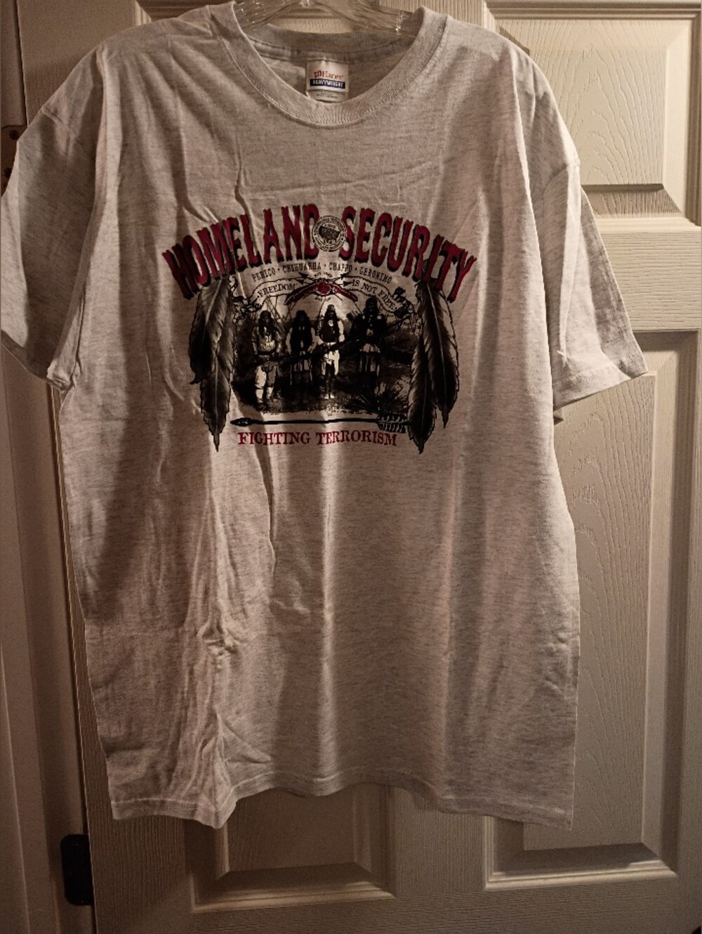 NWOT Men's Haines Homeland Security Graphic Tee - Gray T-Shirt